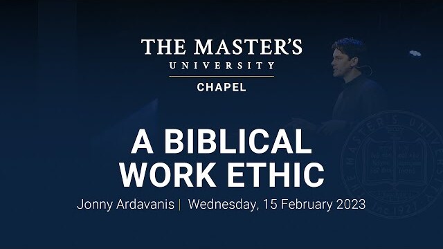Jonny Ardavanis | A Biblical Work Ethic