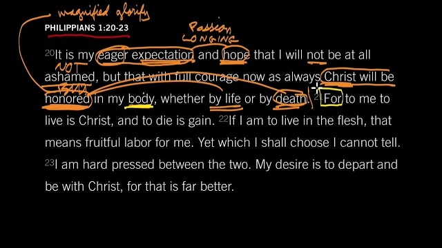 To Die Is Gain: Philippians 1:20–23