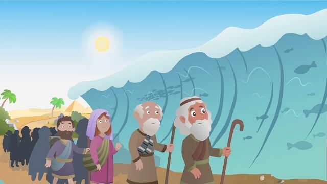 Moses Led the Crowd of Israel (Animated, with Lyrics) - Bible Heroes