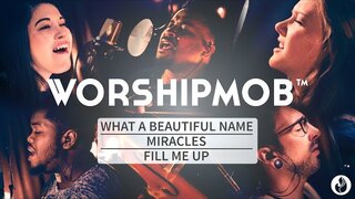 Venture 9: What A Beautiful Name, Miracles, Fill Me Up - WorshipMob live with Cross Worship
