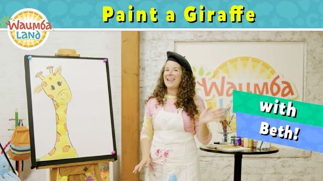 Beth Paints a Giraffe