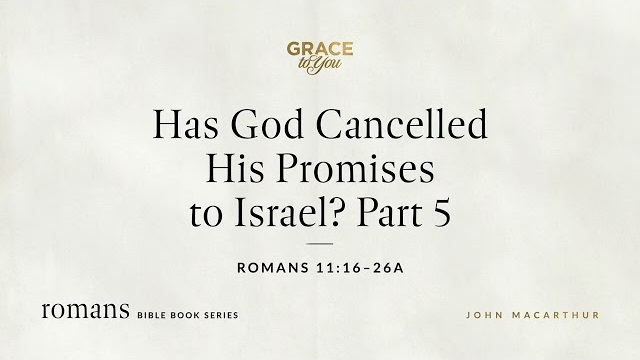 Has God Cancelled His Promises to Israel? Part 5 (Romans 11:16–26a) [Audio Only]
