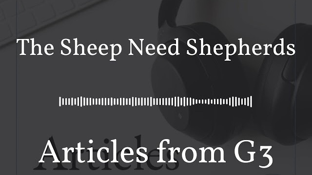 The Sheep Need Shepherds – Articles from G3