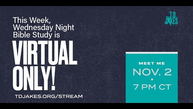 Join us ONLINE for Wednesday Night Bible Study on November 2!