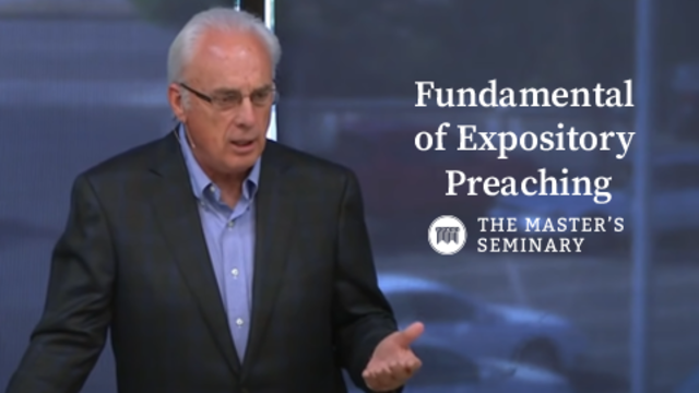 Fundamentals of Expository Preaching | The Master's Seminary