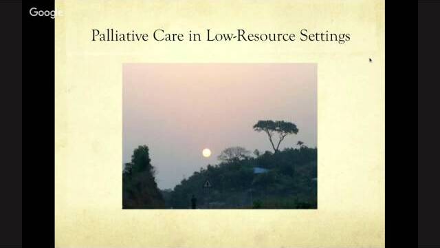 Palliative Care in Low Resource Countries: Samaritan's Purse International Health Forum