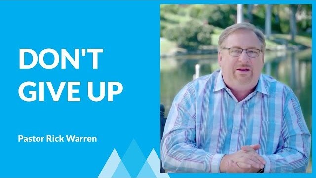 How To Fight Discouragement with Rick Warren