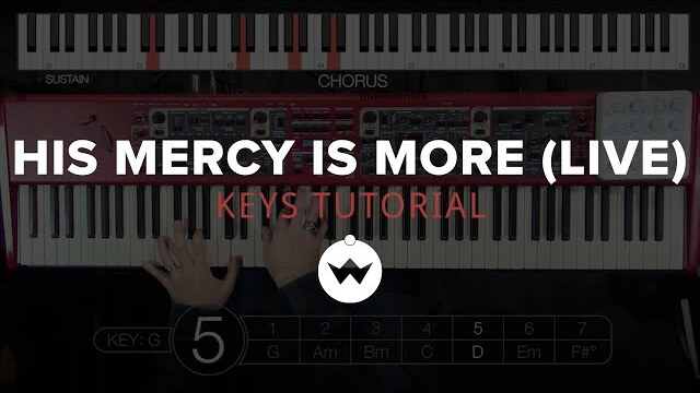 His Mercy Is More (Live) | Keys Tutorial