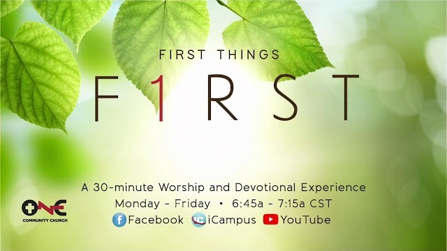 First things first: Morning Prayer