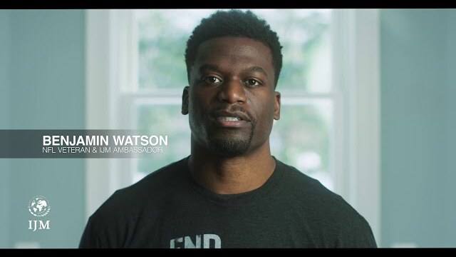 Join Benjamin Watson in the Fight to End Human Trafficking