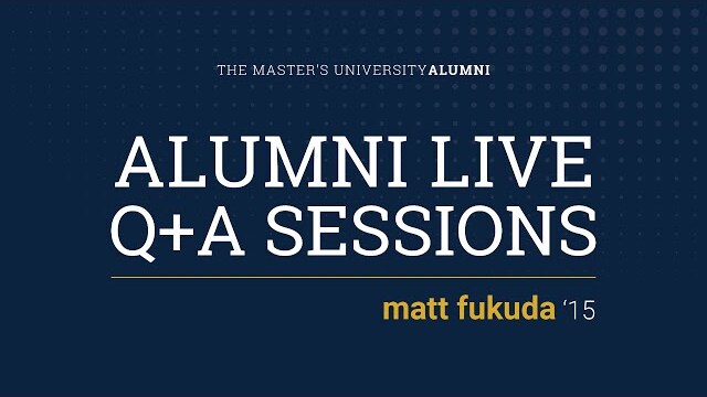 Matt Fukuda '15 on pre-med at TMU and medical school.
