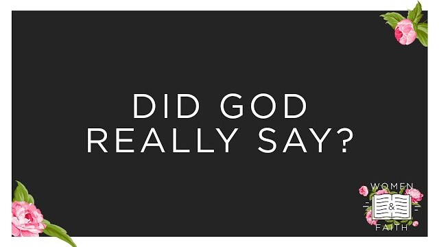 Did God Really Say? Investigating the Bible's Unique Claim | March 22, 2022 | Women & Faith