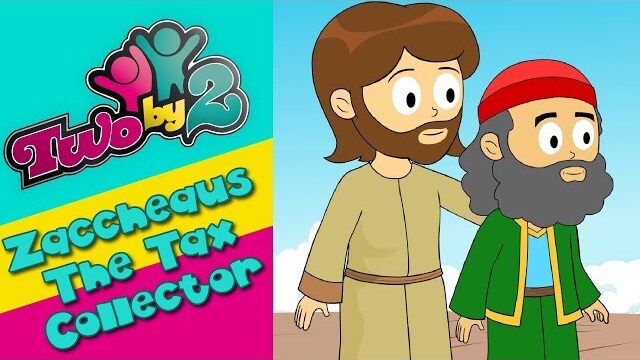 Zacchaeus The Tax Collector. Animated bible songs for children. Two By 2