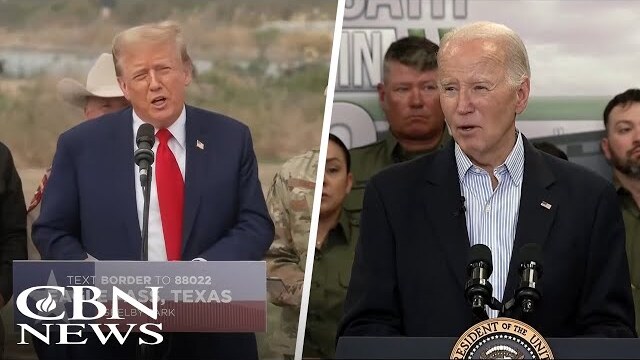 Border Duel: Biden, Trump Show Up at Southern Border as Illegal Entries Shatter Records Again