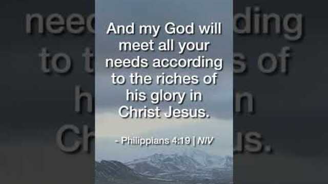 God Will Meet All Your Needs | Daily Bible Devotional Philippians 4:19