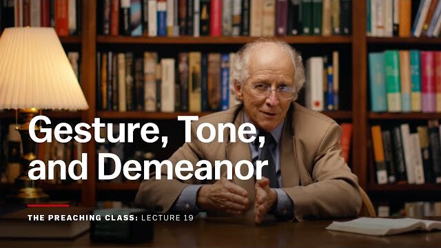 Lecture 19: Gesture, Tone, and Demeanor