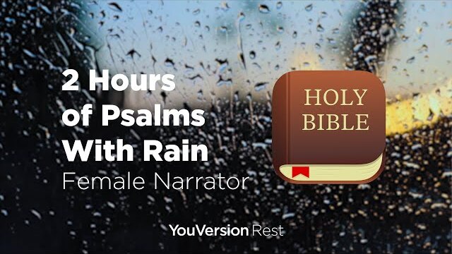 Bible Verses with Rain for Sleep and Meditation - 2 hours (Female Narrator)
