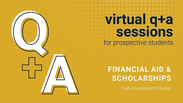 Financial Aid & Scholarships | Live Online Event featuring Kenneth Piester