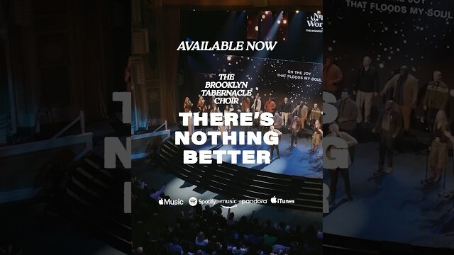 There’s Nothing Better- Live #brooklyntabernaclechoir #worship #concert #videoclip