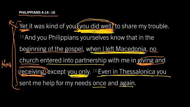 Any Christian Generosity Is Beautiful to God: Philippians 4:14–16