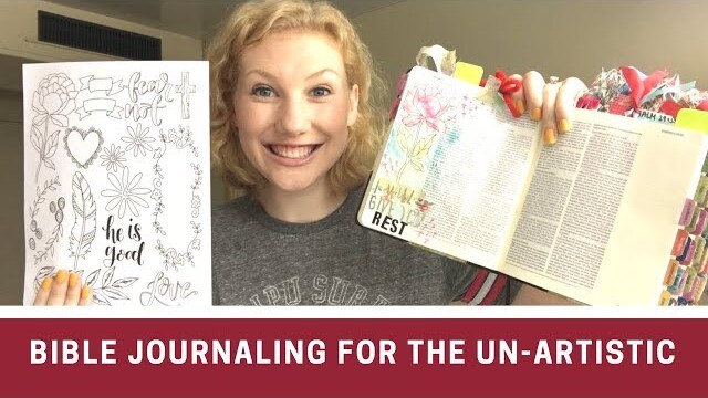 Bible Journaling When You Are Not "Artistic" - 4 Things To Try!