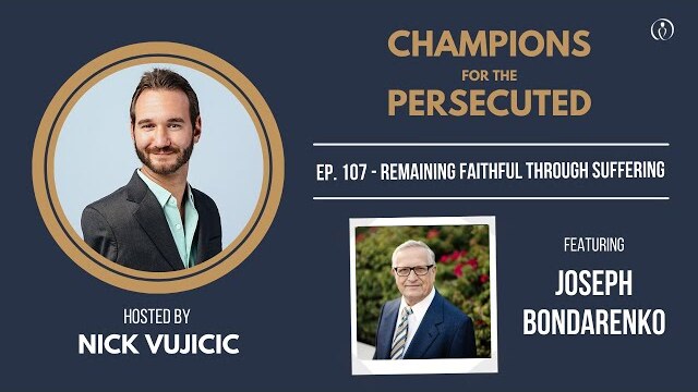 Champions for the Persecuted: Ukrainian Joseph Bondarenko with Nick Vujicic