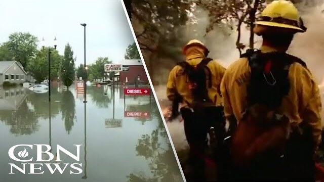 Wild Weather Strikes Across US with Rain and Record Flooding in Saint Louis, Heat Wave Out West