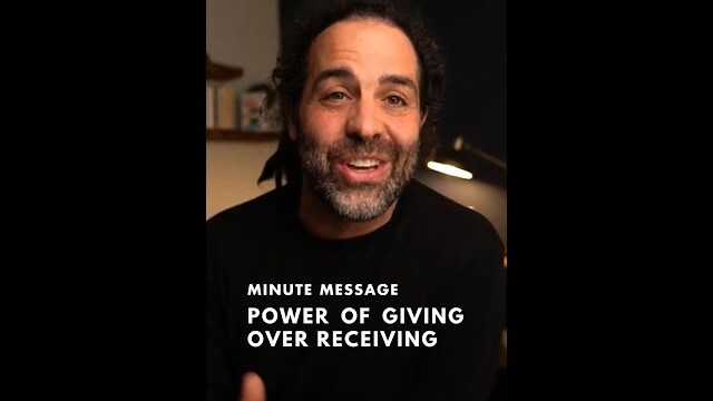 Power of Giving Over Receiving