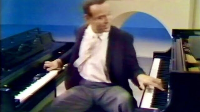 PLAYS TWO PIANOS AT ONCE - The John Gary Show - Roger Williams