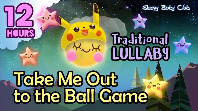 🟡 Take Me Out to the Ball Game ♫ Traditional Lullaby ❤ Soft Sound Gentle Music to Sleep