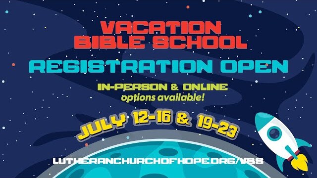Vacation Bible School 2021 registration is now open!