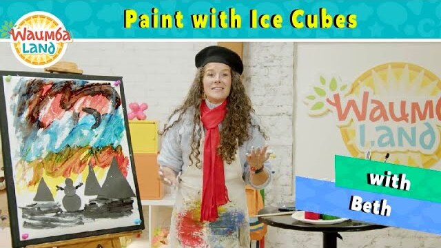 Paint with Ice Cubes