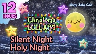 🟡 Silent Night Holy Night ♫ Christmas Lullaby ❤ Bedtime Music for Babies and Kids