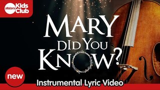 Mary Did You Know? 🎵 INSTRUMENTAL 🎵 Christmas Lyric Video | Song with Lyrics (Strings Orchestra)