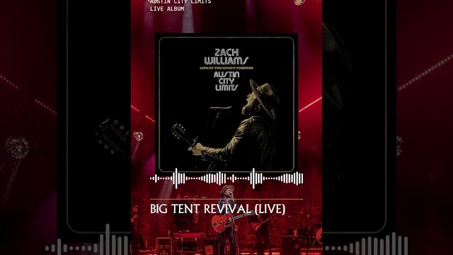 "Big Tent Revival (Live)" is on my new album Austin City Limits Live from the Moody Theater. Out now