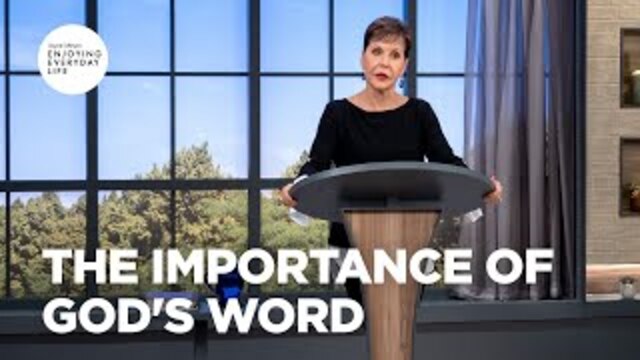 **TODAY'S FULL SHOW** The Importance of God's Word | Joyce Meyer | Enjoying Everyday Life