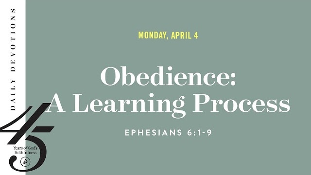 Obedience: A Learning Process – Daily Devotional