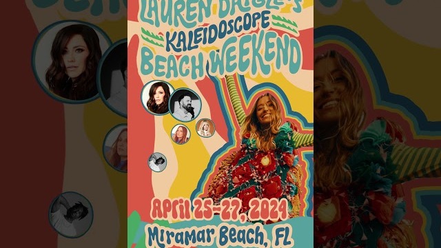 One month until Beach Weekend! Tickets available at www.laurendaigle.com/tour!