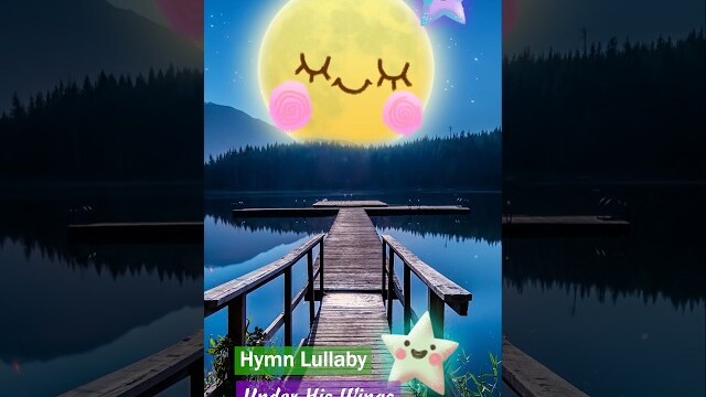 Under His Wings ❤ Peaceful Hymn Lullaby #shorts #lullabysong #relaxingmusic