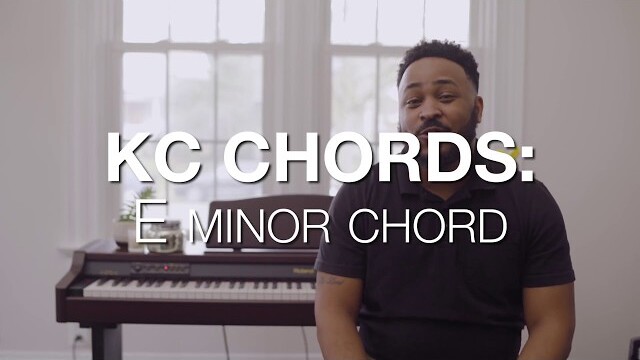KC Chords: How to play an E minor chord on piano