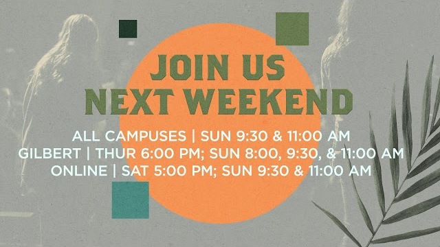 Live Now! Weekend Service at Central Christian Church AZ