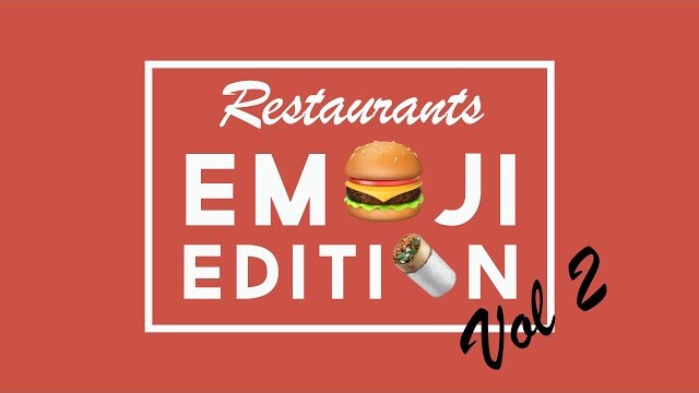 Restaurants: Emoji Edition | Game Time