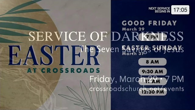 Join us for church at Crossroads!