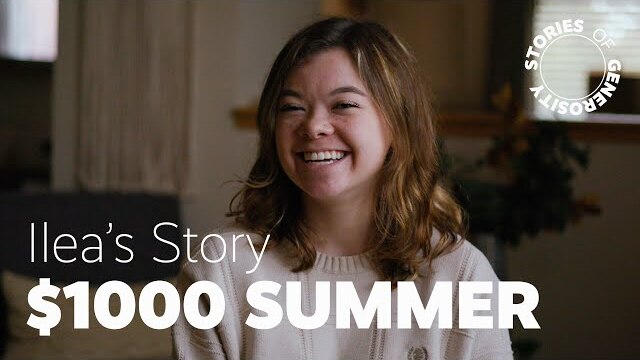 $1,000 summer - Stories of Generosity