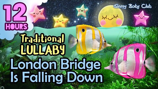 🟡 London Bridge Is Falling Down ♫ Traditional Lullaby ❤ Soft Sound Gentle Music to Sleep