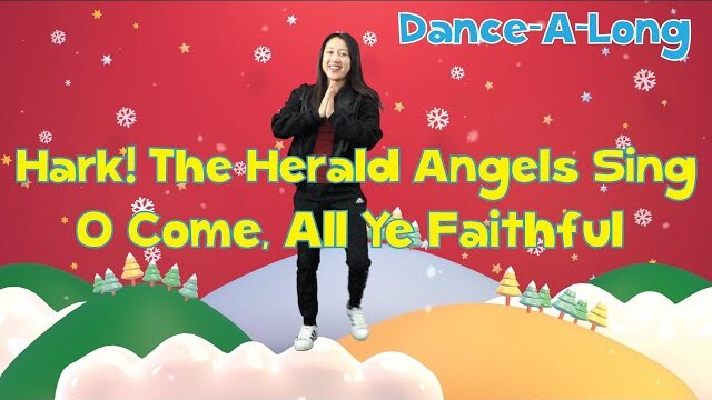 Hark! the Herald Angels Sing | O Come All Ye Faithful | CJ & Friends Dance-Along with Lyrics