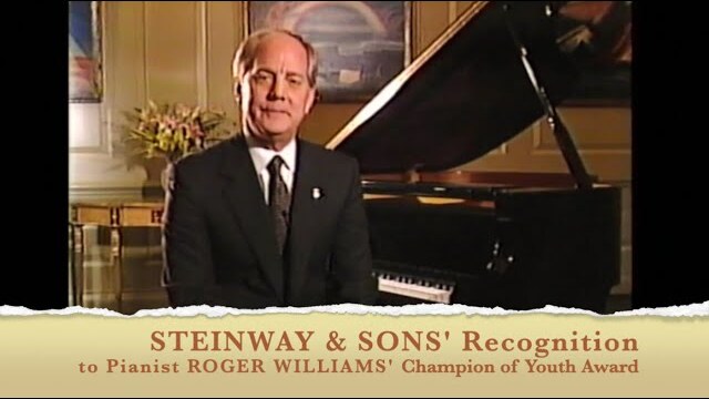 Steinway & Sons CEO & President, Bruce Stevens Recognition to Roger Williams